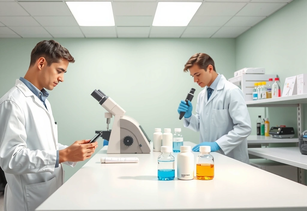 Zespół badawczy Vitalmanncx w laboratorium